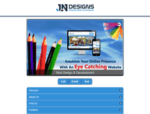 Tablet Screenshot of jlndesigns.com